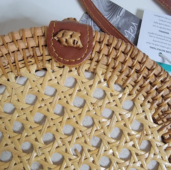 Rattan Circle Boho Bag - Picture 7 of 8